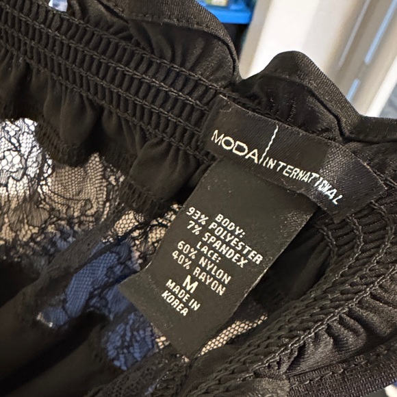 Moda International Black Lace Blouse - Picture 5 of 5